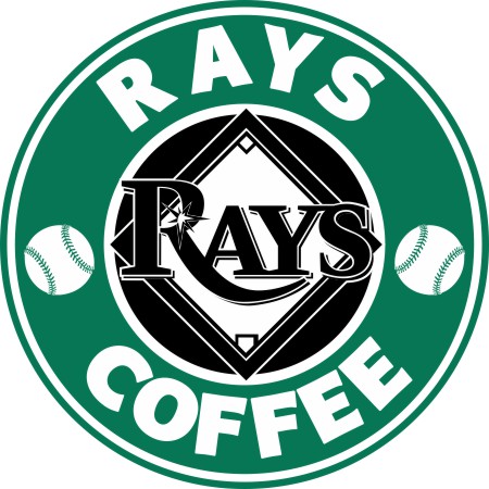 Tampa Bay Rays Starbucks Coffee Logo vinyl decal